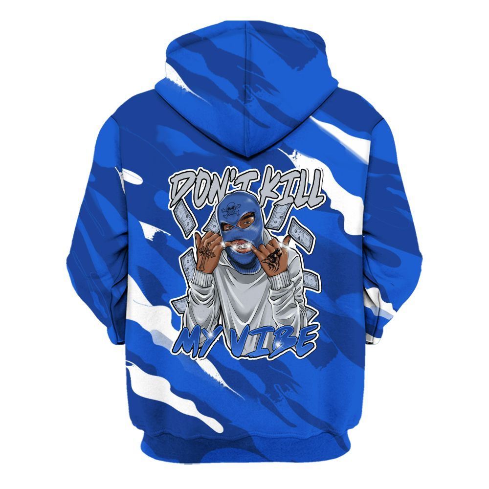 Hoodie To Match Air Foamposite One Royal - Vibe.Unique Colored All Over Print