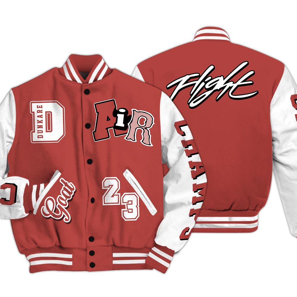 Varsity Jacket To Match Dune Red 13s Shirt - AIR Number 23 GOAT Baseball Varsity Jacket Unisex Outfit