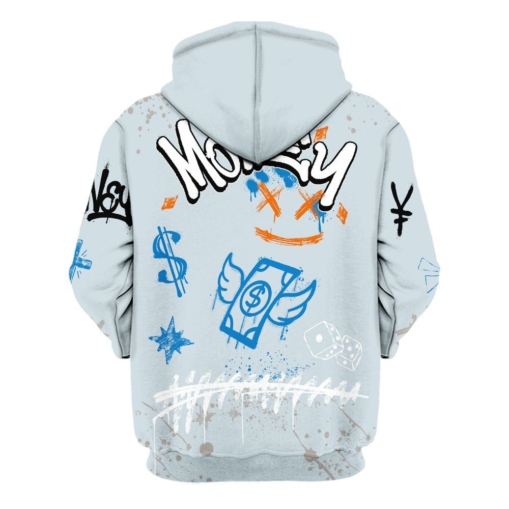 Hoodie To Match Retro High OG Alaska 1s - Everybody Paid In Full Crayon All Over Print