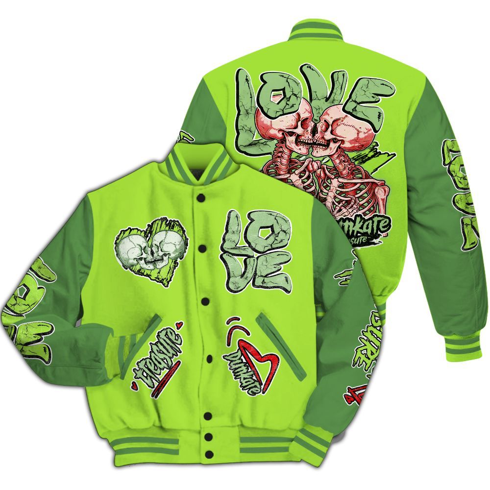 Varsity Jacket To Match Kobe 6 SE Grinch - Skull Bear All Over Print