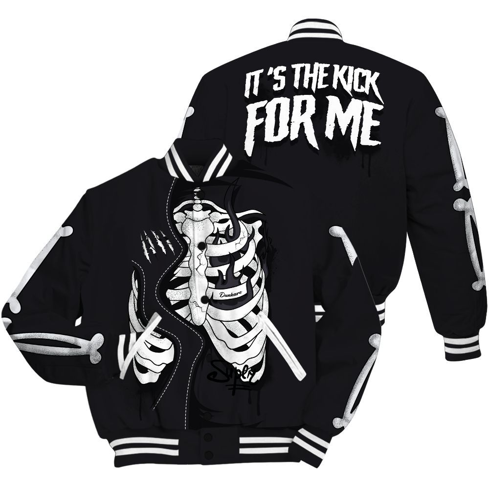 Varsity Jacket To Match White Thunder 4s - It's The Kick For Me All Over Print