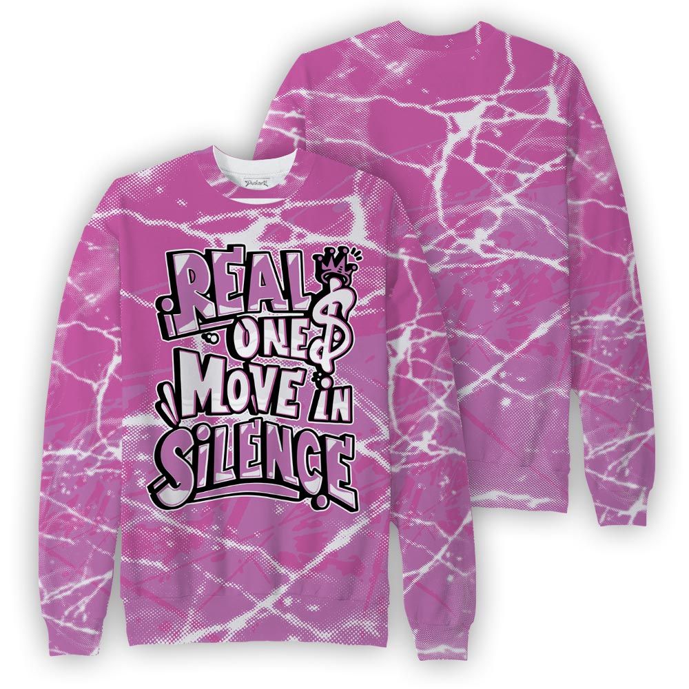 Sweatshirt To Match Hyper Violet 4s Sweatshirt - Ones Move In Silence Graphic Profound Sweatshirt Unisex