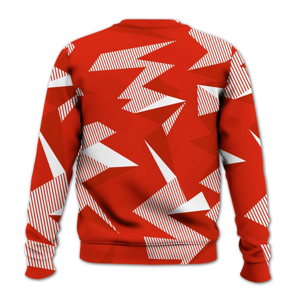 Sweatshirt To Match Retro Cherry 11s - Geometric Camouflage Pattern All Over Print