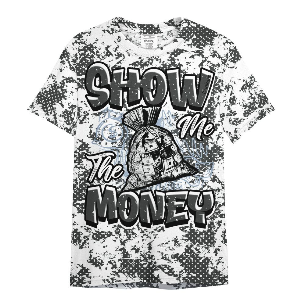 Shirt To Match Reverse Black White 6s - Show Me The Money Retro All Over Print