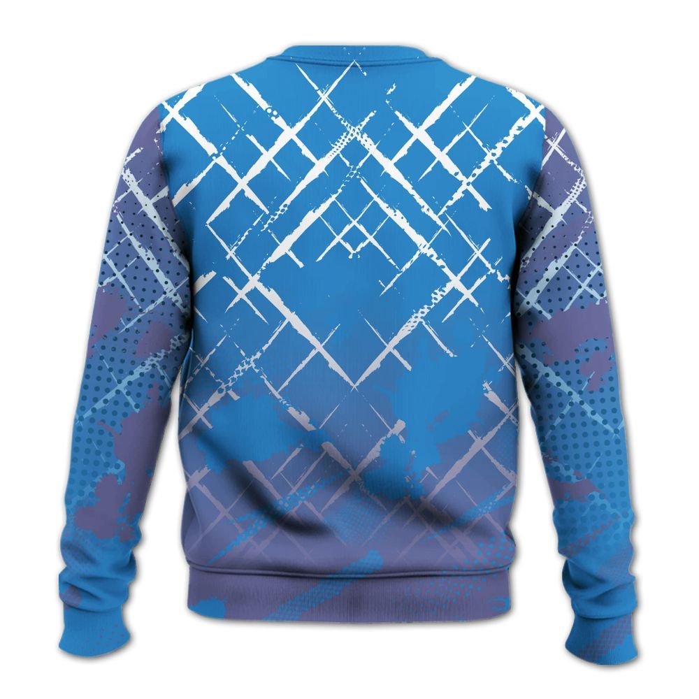 Sweatshirt To Match Hi-Res Blue 700s - Halftone Stand Business Dripping All Over Print