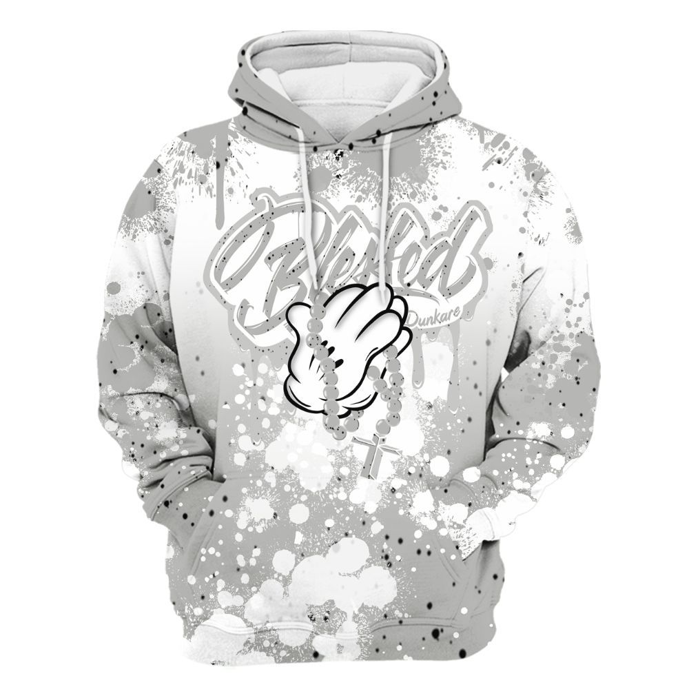 Hoodie To Match Retro White Oreo 4s - God Blessed Ink Drip All Over Print