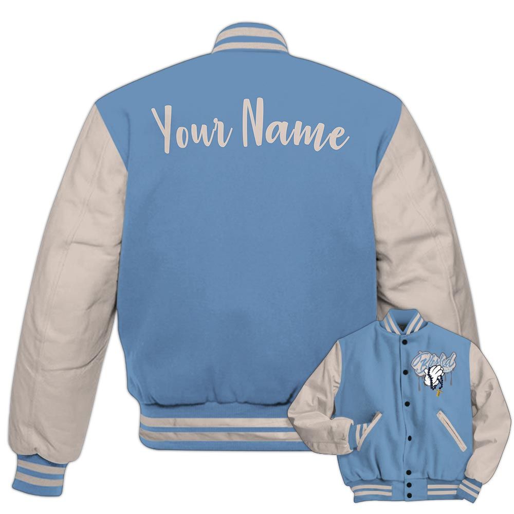 Varsity Jacket To Match High OG First In Flight 1s - Custom Name God Blessed Drip Varsity Jacket Outfit 1505 NCT