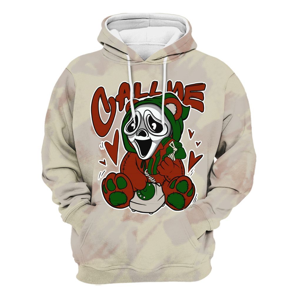 Hoodie To Match El Grito 5s - Call Me Bear Abstract Halftone All Over Print
