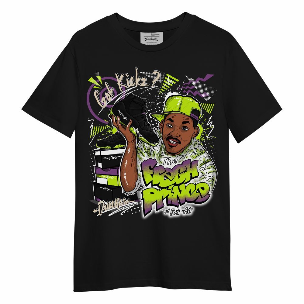 Shirt To Match GS Black Barely Volt 11s - Fresh Sneaker 90s Graphic