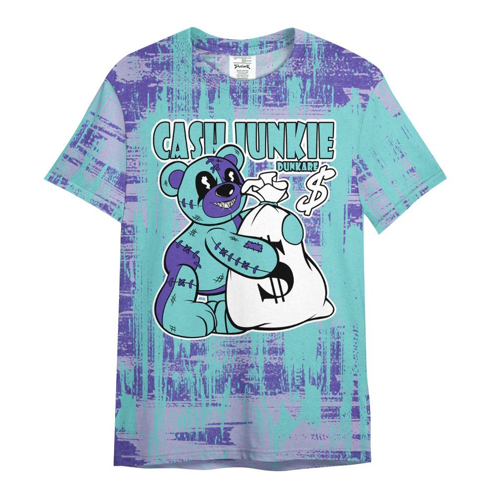 Shirt To Match Low Hornets 1s - Cashs Junkie Bear Glitch Art All Over Print