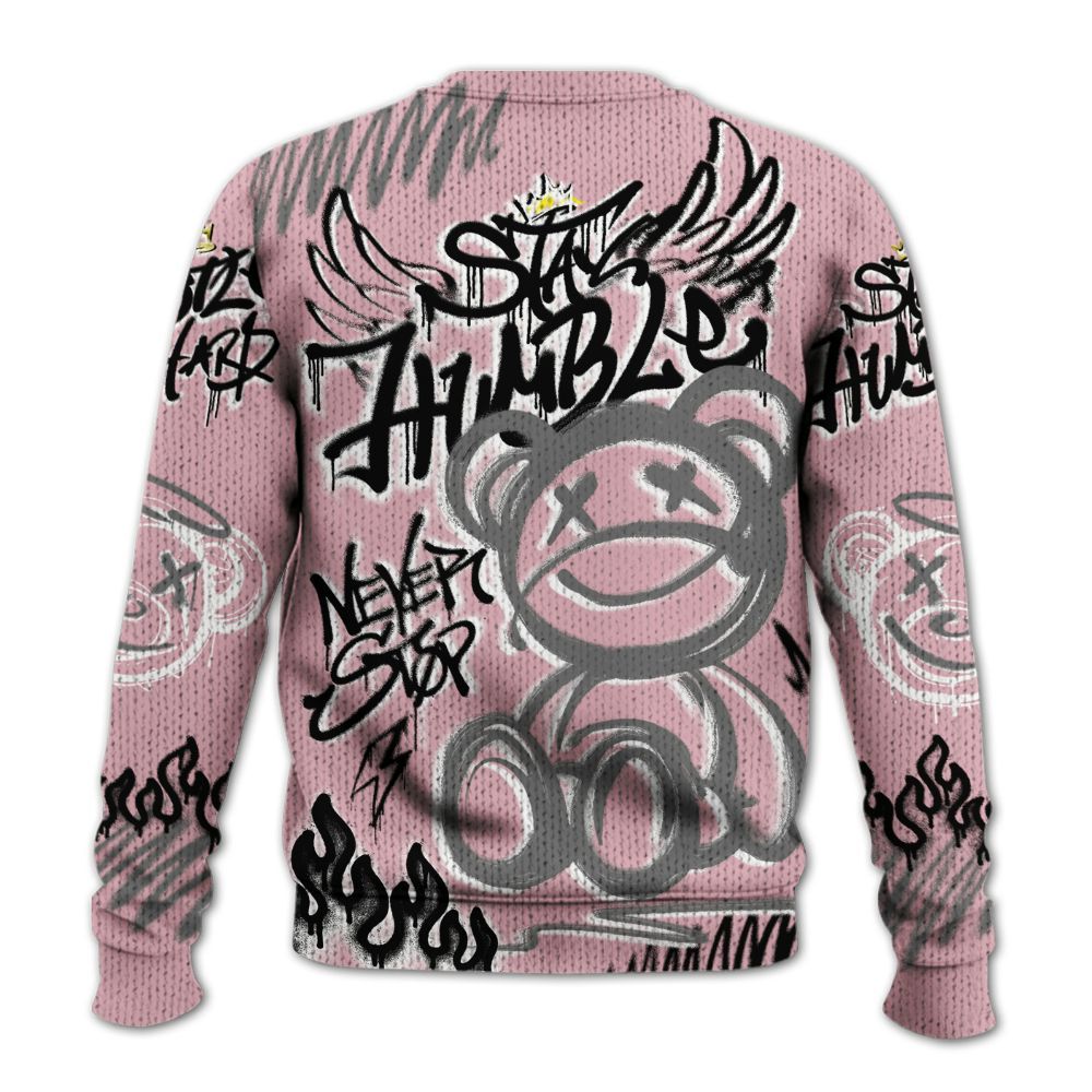 Knitted Sweater To Match Air Max DN Pink Foam - Humble Drip Streetwear Graffity
