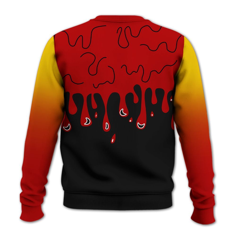 Sweatshirt To Match Low Lucky Cat 1s - Loser Lover Dripping All Over Print