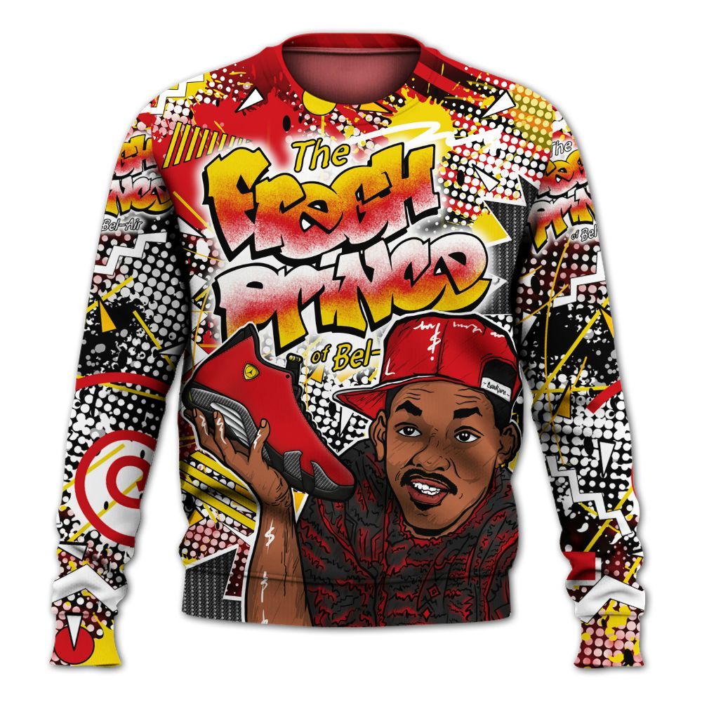 Sweatshirt To Match Ferrari 14s - Fresh Sneaker 90s All Over Print