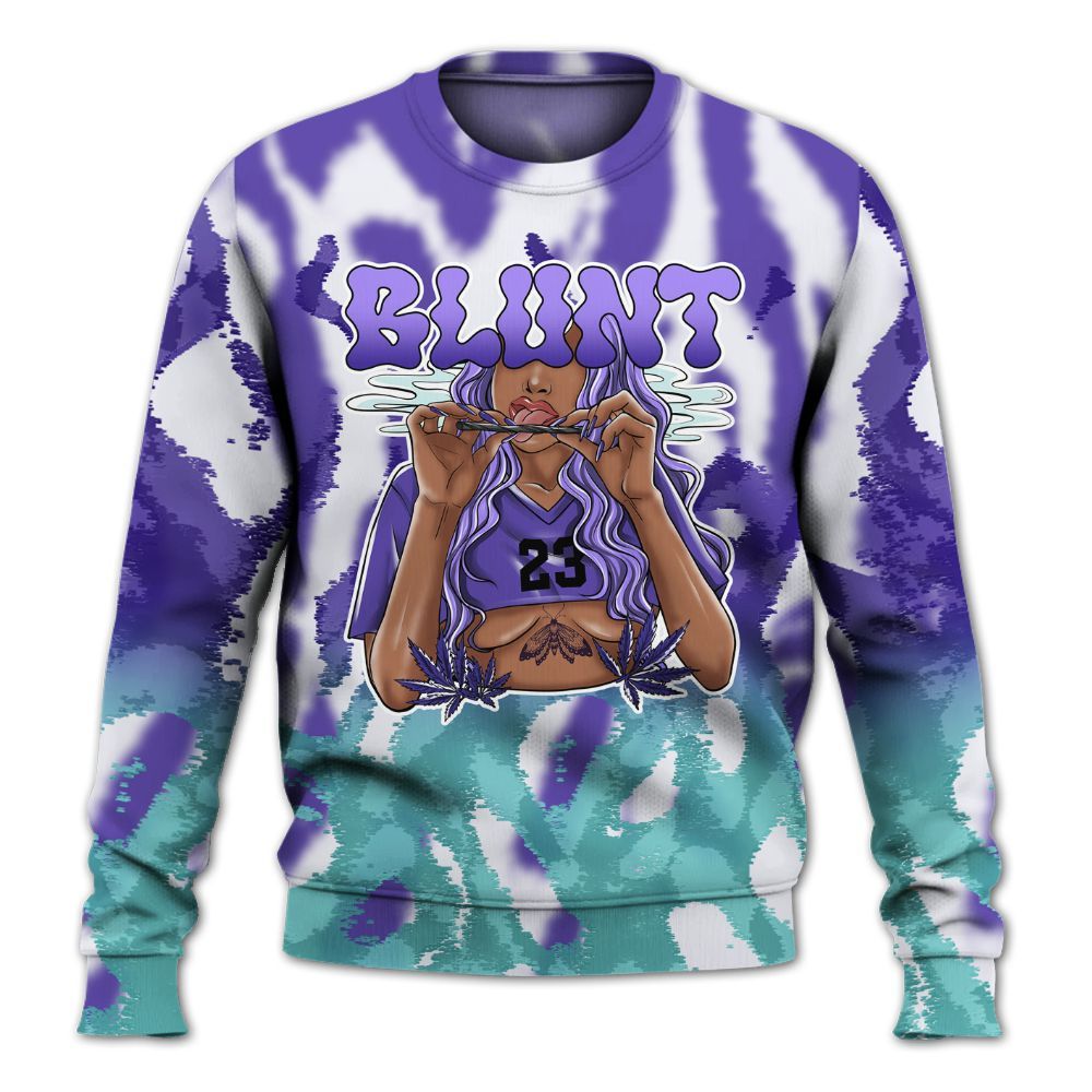 Sweatshirt To Match Low Hornets 1s - Bluntz Burnz All Over Print