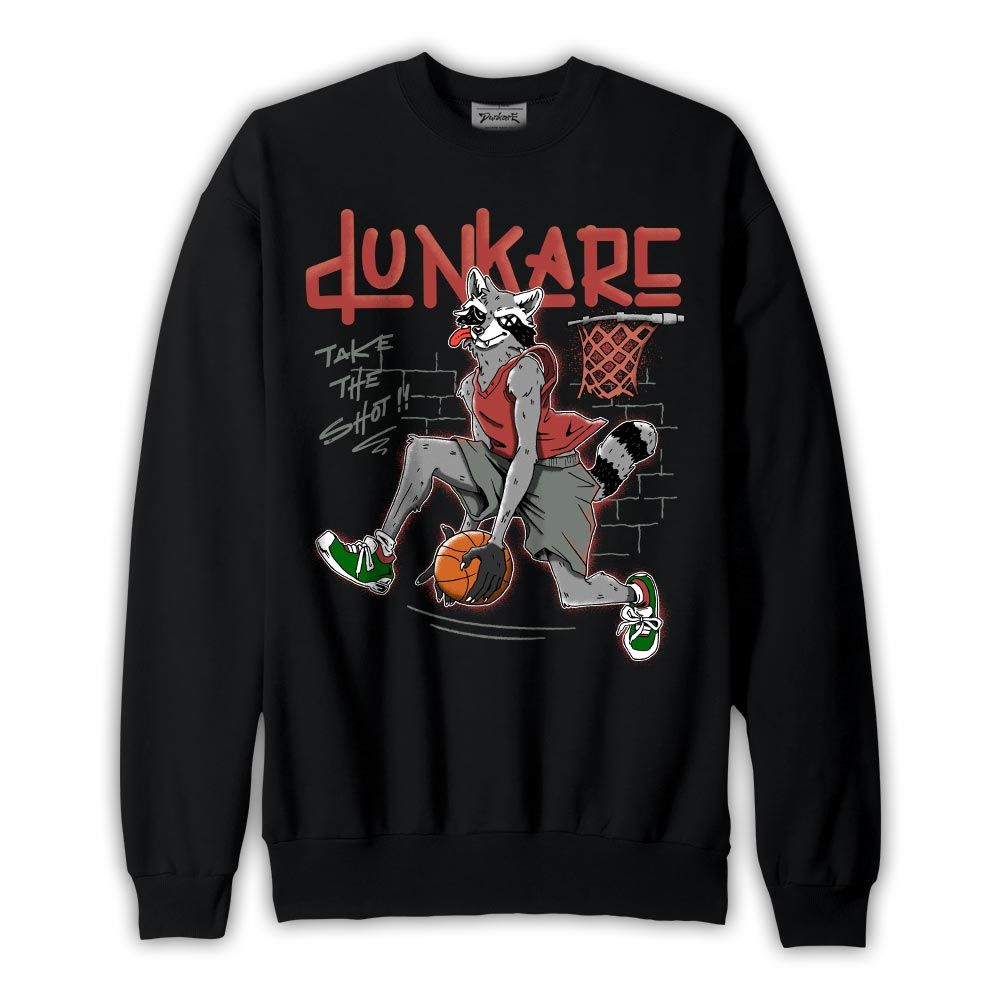 Sweatshirt To match Dune Red 13s Sweatshirt - Basketball Raccoon Graphic