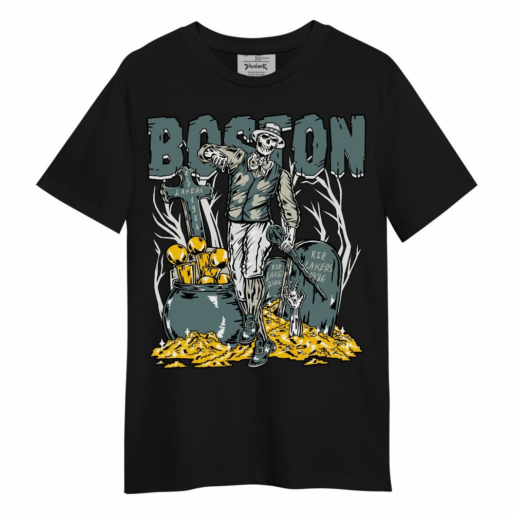 Shirt To Match AMM Low 17s - Goldrush Skeleton Unisex Shirt