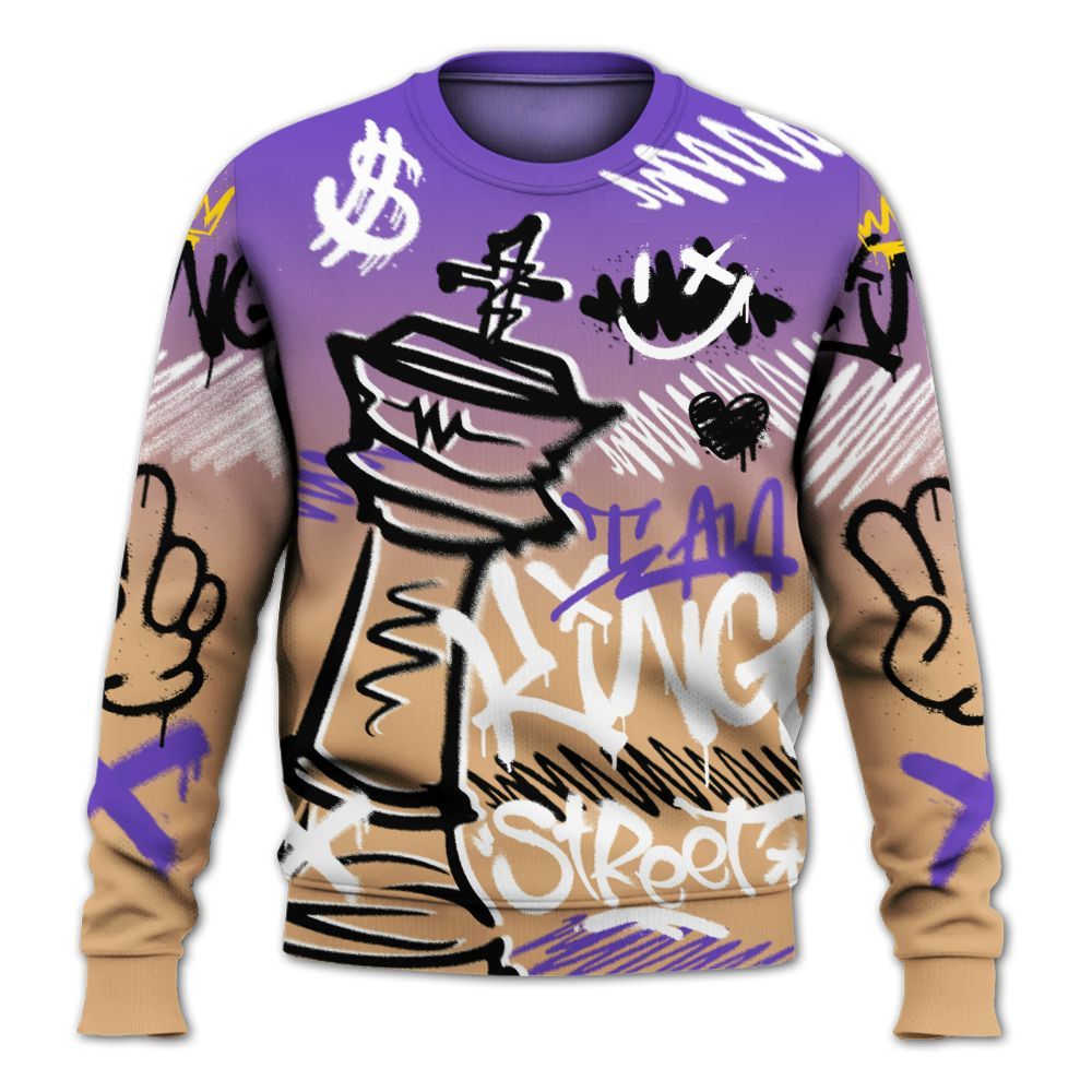 Sweatshirt To Match SE Afrobeats 7s - Street King Chess Streetwear All Over Print