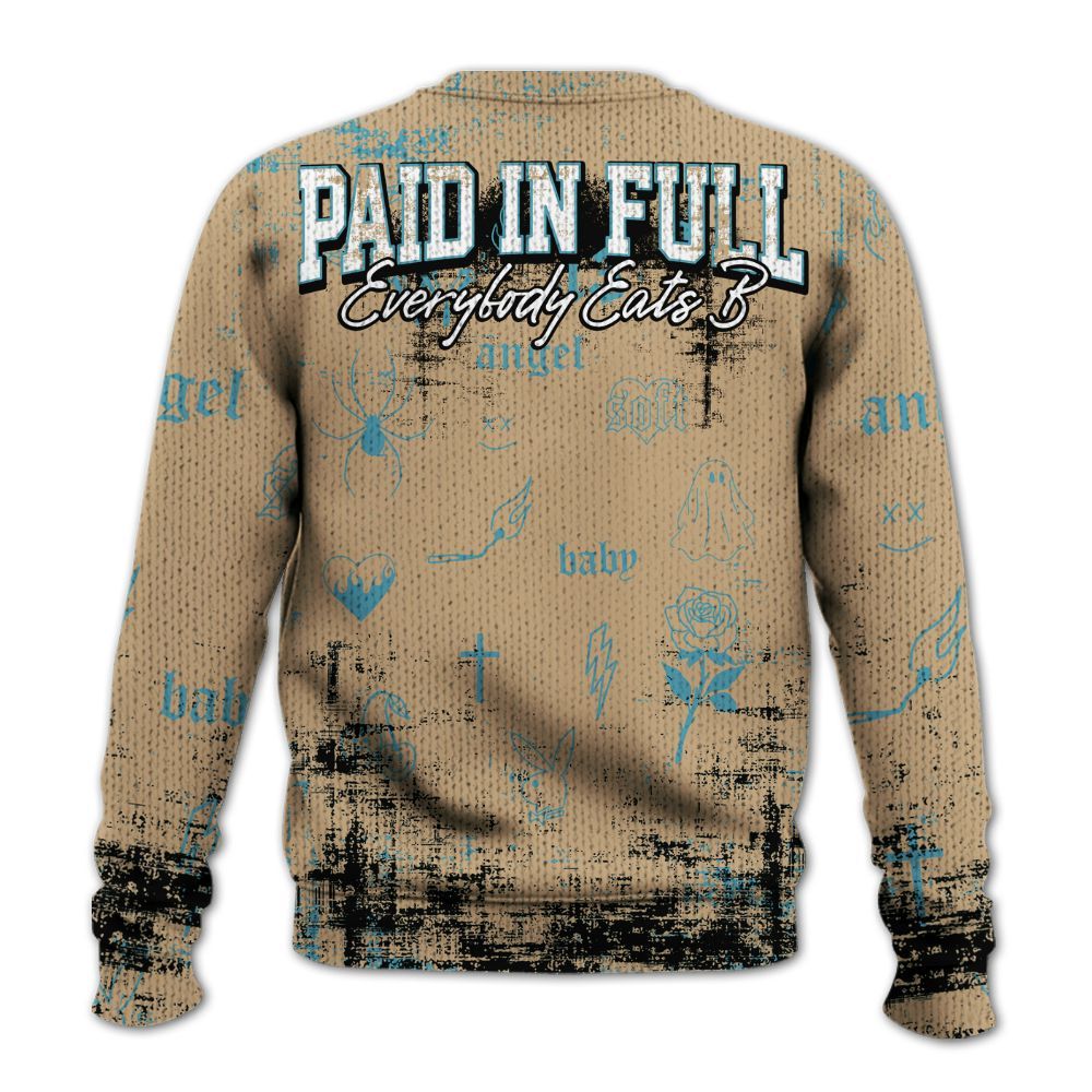 Sweater To Match H-Town 11s - Paid In Full Money Graphic