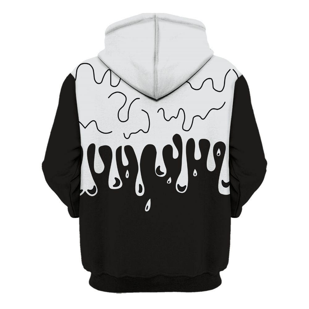 Hoodie To Match Retro Reverse Metallic 5s - Snake Trust No One Drip All Over Print