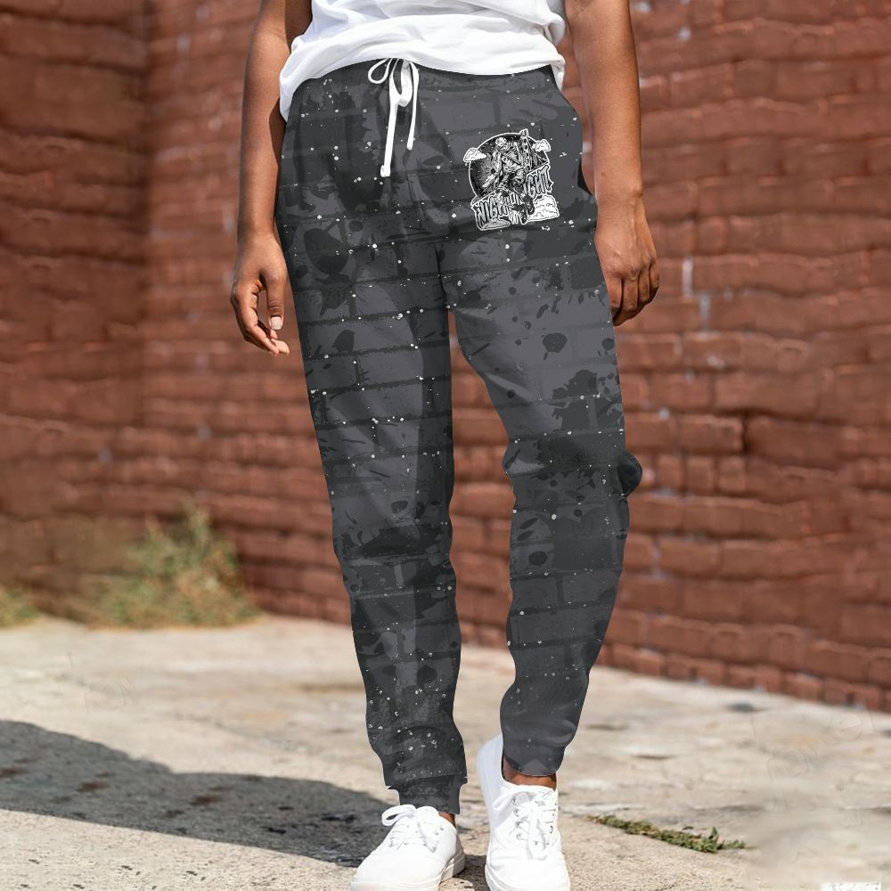 Sweatpant To Match Reverse Oreo 6s - Seeya Skeleton Brick All Over Print