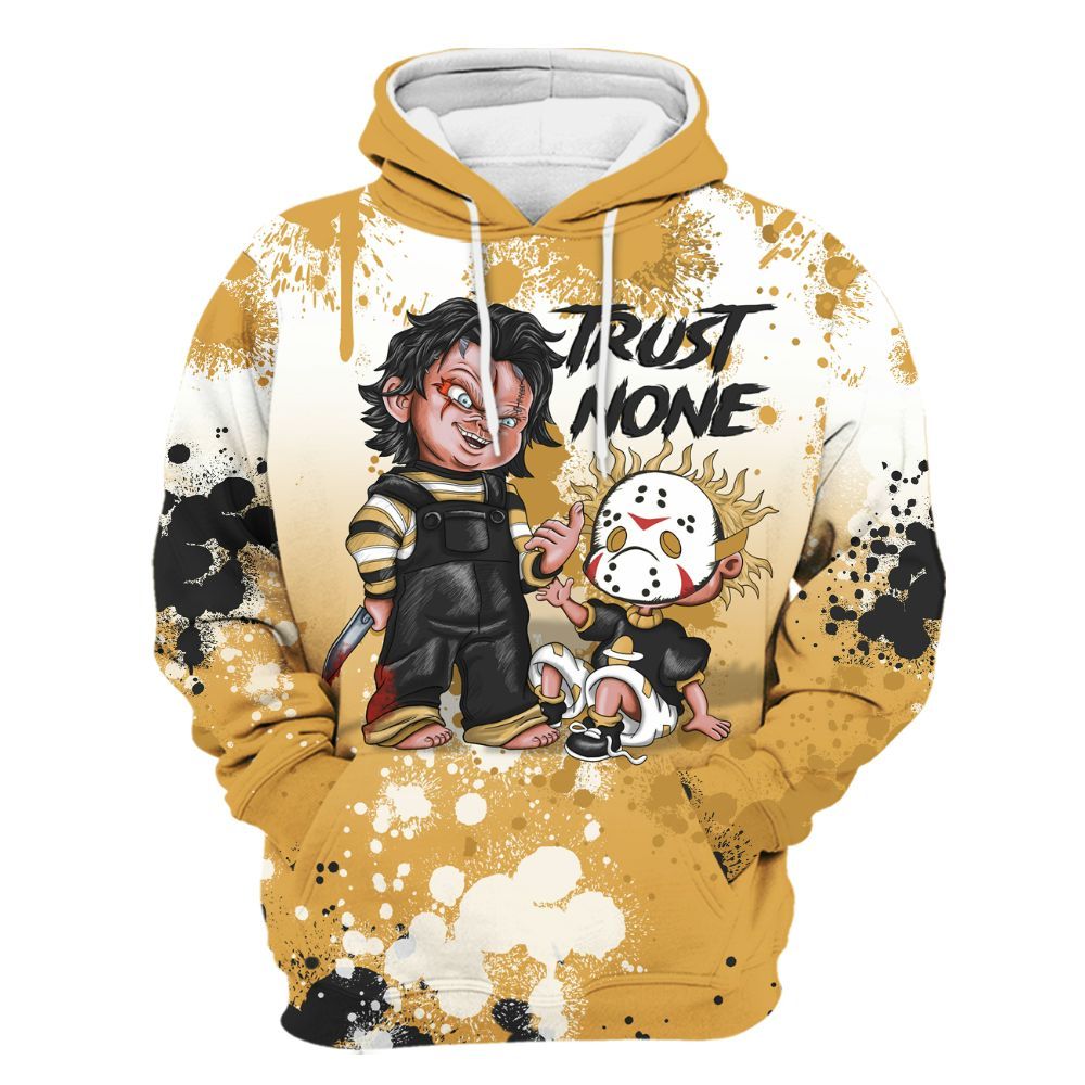 Hoodie To Match Low OG Rookie Of The Year 1s - Trust No One Scary All Over Print