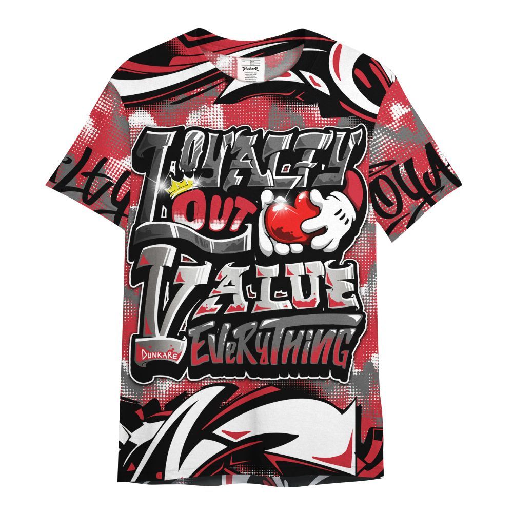 Shirt To Match Bunny 2025 8s - Loyalty Out Value Graffiti All Over Print