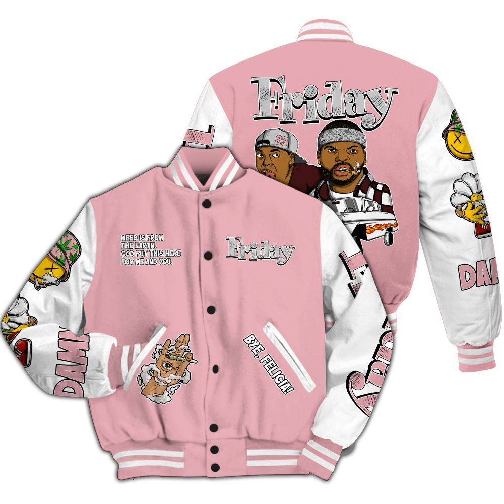Varsity Jacket To Match Air Max 90 Neapolitan 2025 - Friday Sneaker Stress Style All Over Print