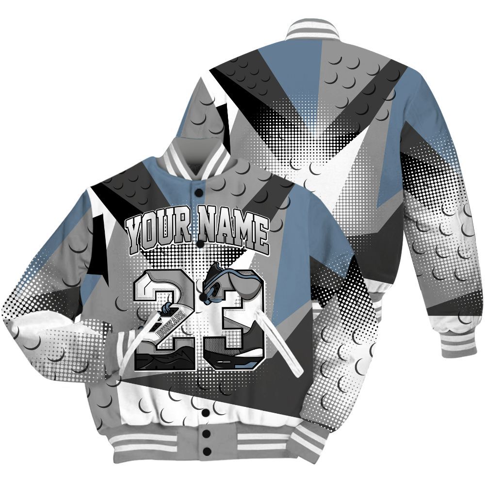 Varsity Jacket To Match Black Chrome 6s Shirt, Poly Custom Name Number 23 5s All Over Print