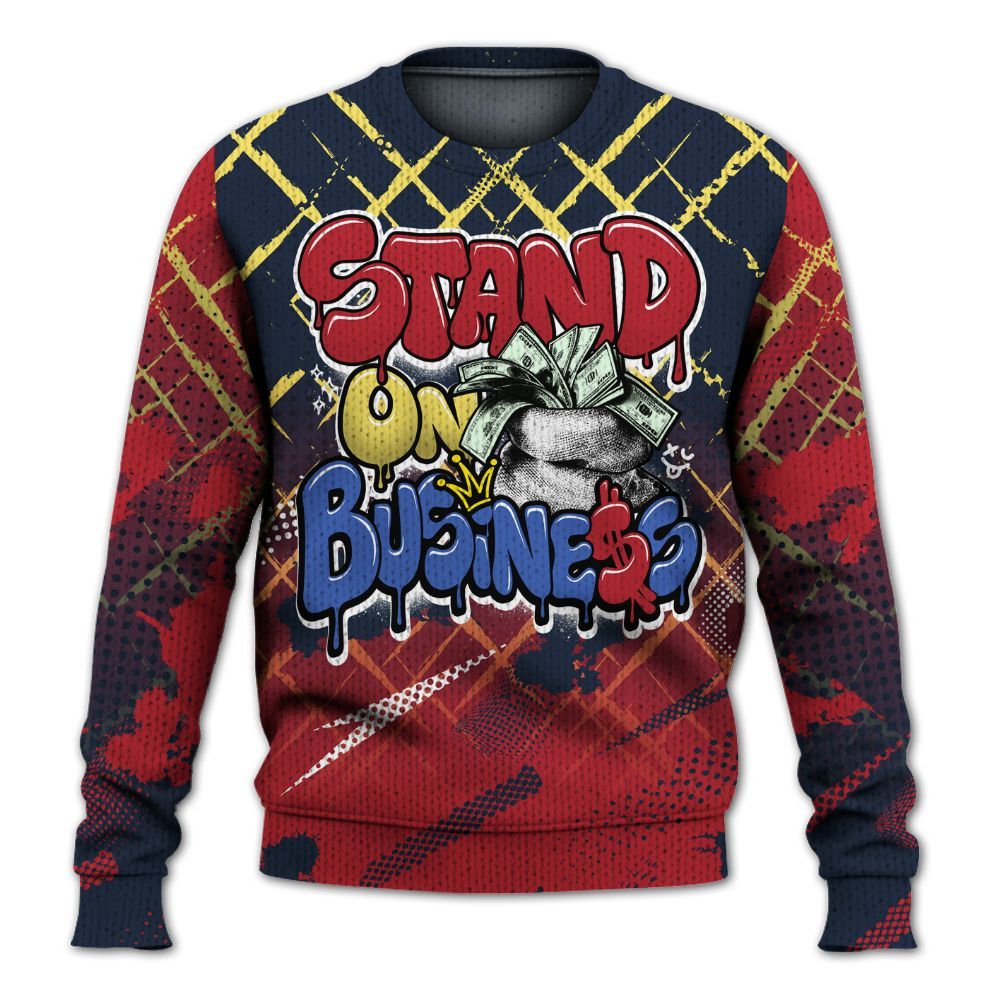 Knitted Sweater To Match Dunk Low COJP What The 2024 - Halftone Stand Business Dripping