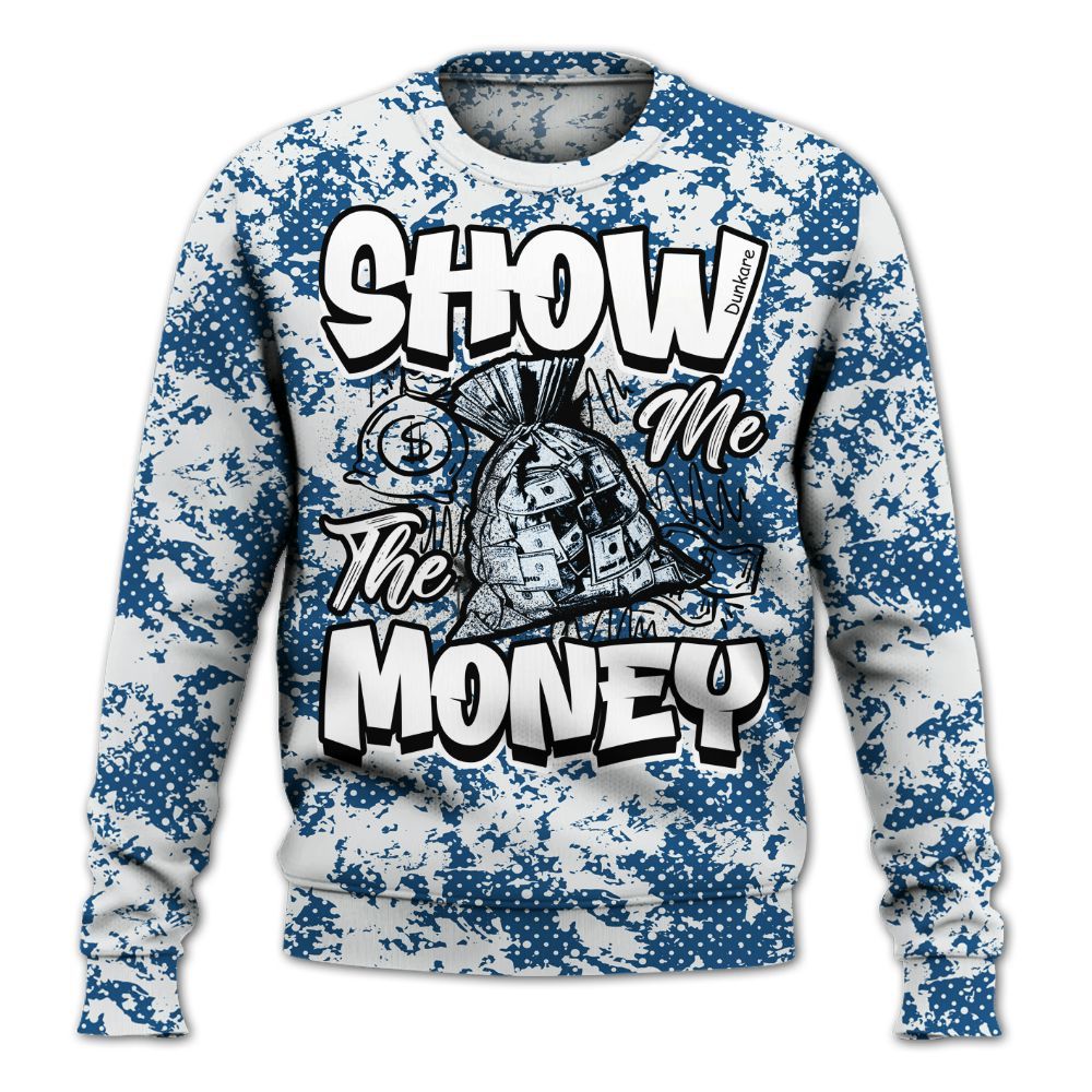 Sweatshirt To Match Wizards 3s - Show Me The Money Retro All Over Print