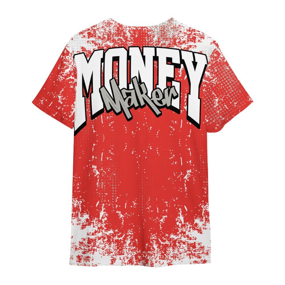 Shirt To Match Vomero 5 Bright Crimson - Move In Silence Money Street Retro All Over Print