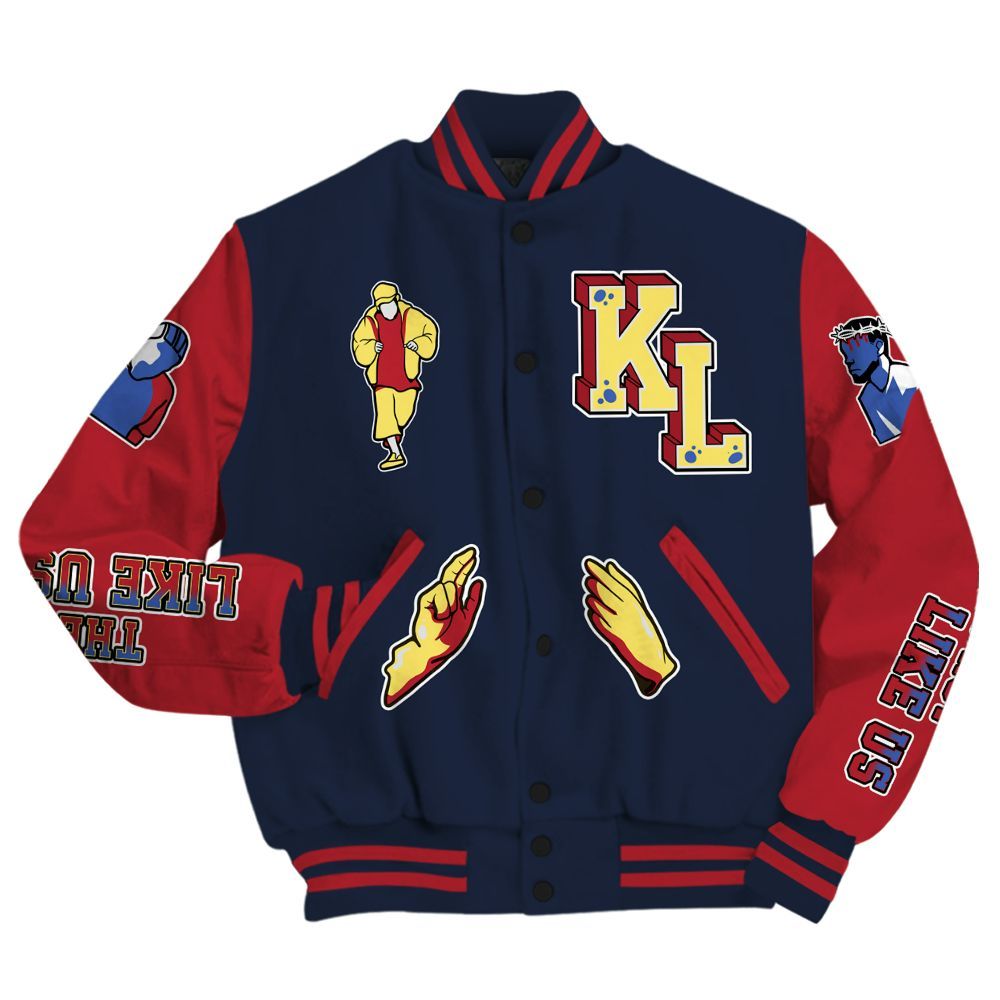 Varsity Jacket To Match Dunk Low COJP What The 2024 - Dislike Us Graphic All Over Print