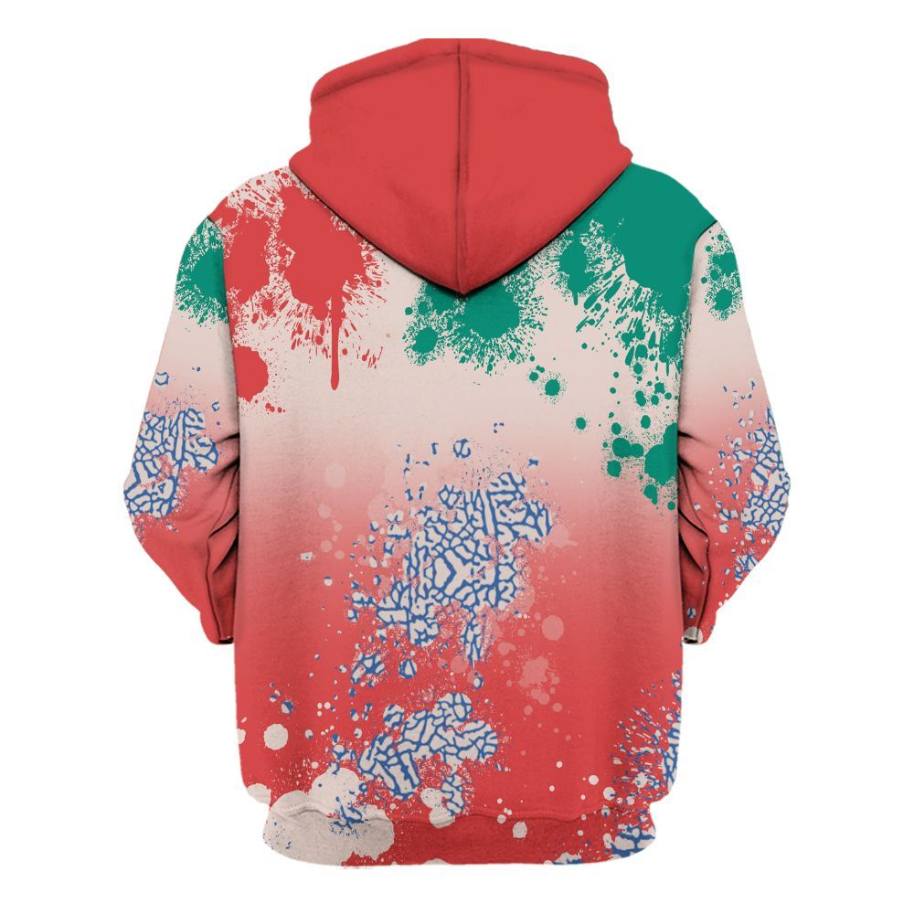 Hoodie To Match Retro Chalk & Track Red 3s - Trust No One Scary All Over Print