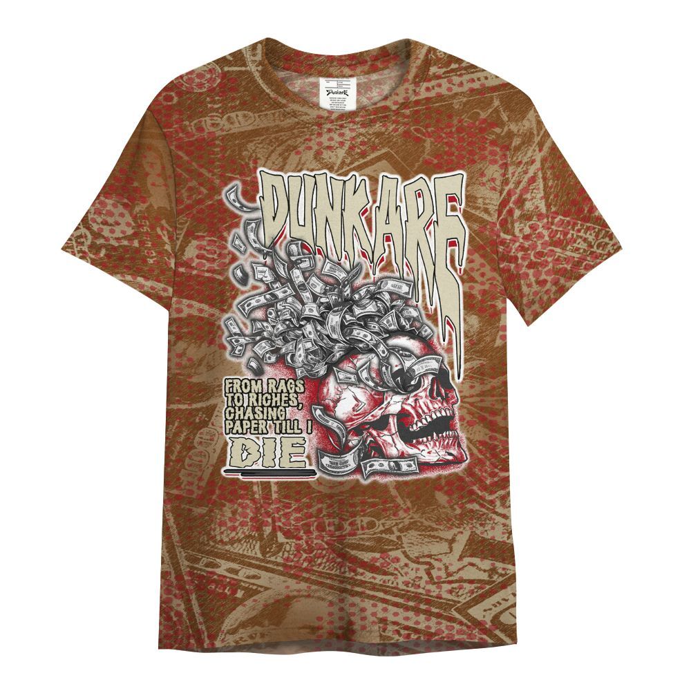 Shirt To Match Archaeo Brown 5s - From Rags To Riches All Over Print