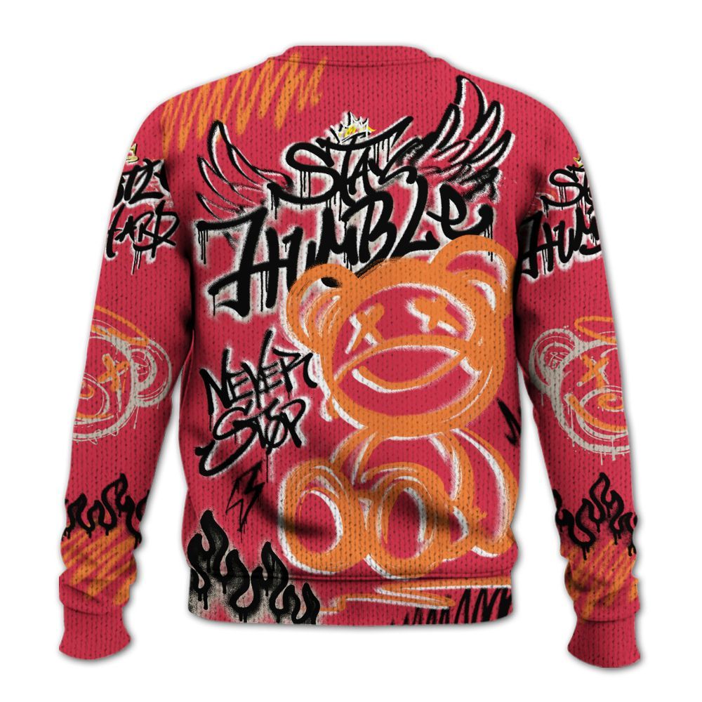 Knitted Sweater To Match Air Max Portal Bright Ceramic - Humble Drip Streetwear Graffity