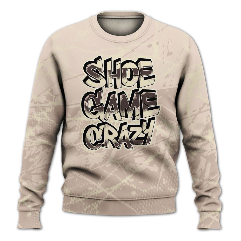 Sweatshirt To Match A Ma Maniere X Fossil Stone 4s - Shoe Game Crazy Graphic All Over Print