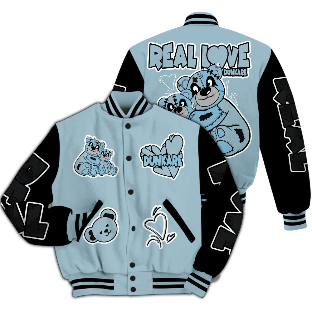 Varsity Jacket To Match Chambray 7s - Sincere Fondness Bear All Over Print