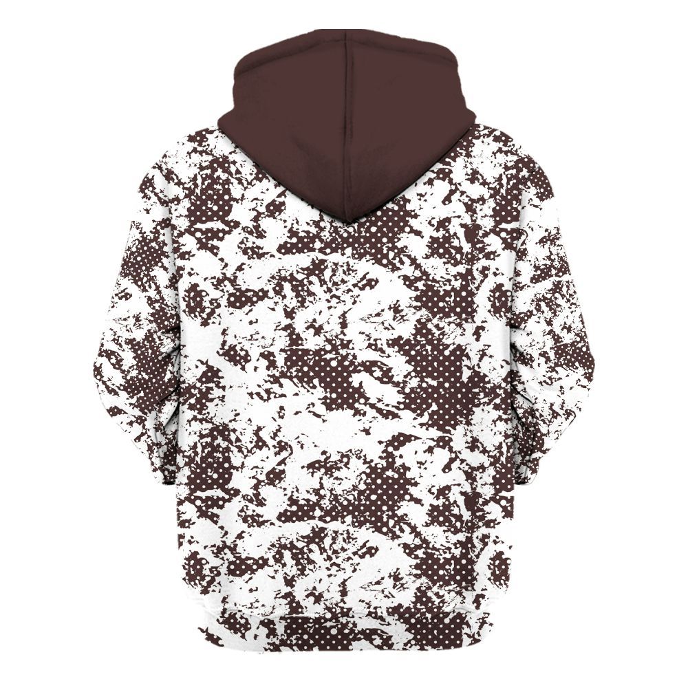 Hoodie To Match Burgundy Crush 3s - Show Me The Money Retro All Over Print