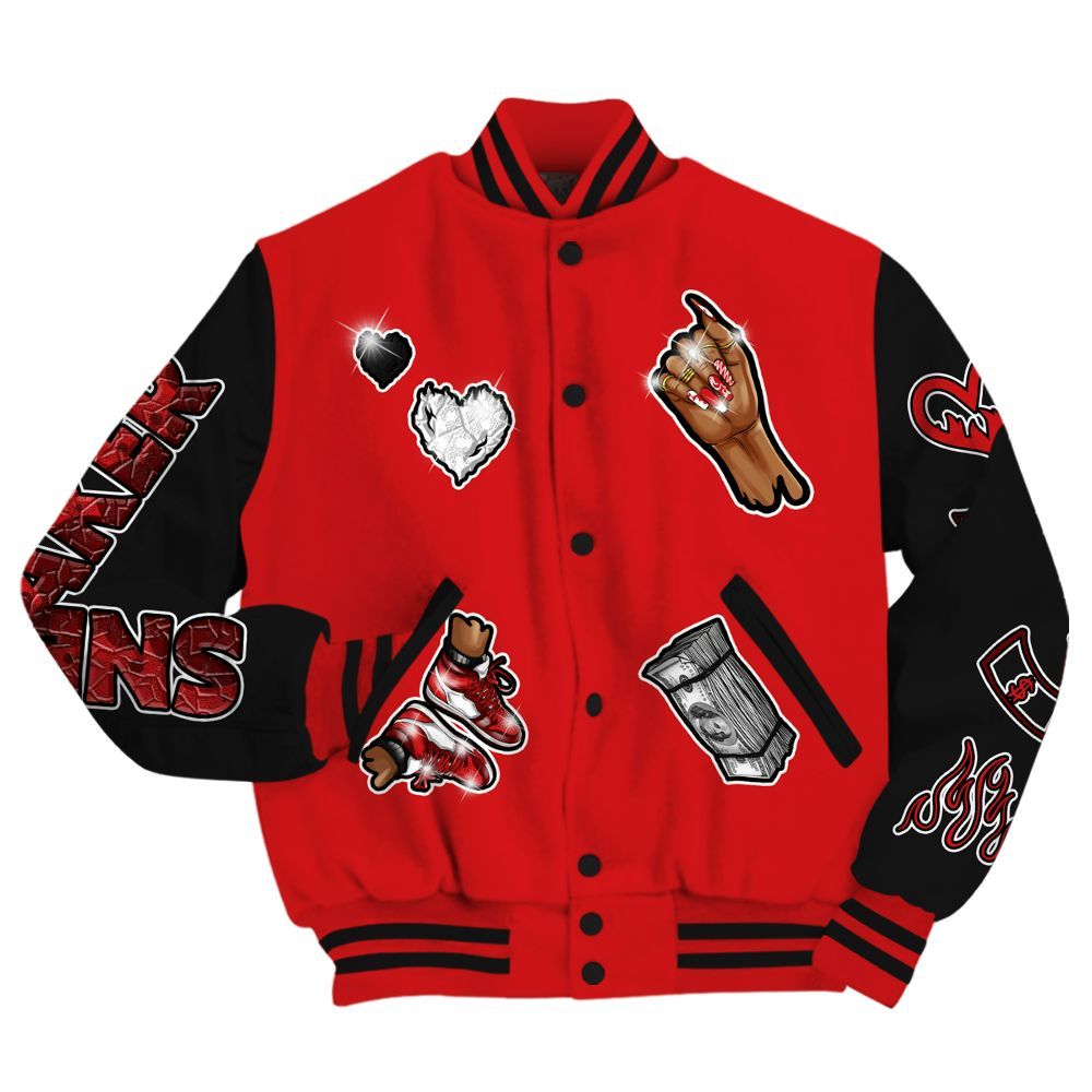 Varsity Jacket To Match Low Bred 11s - Sneakerz Girlz All Over Print