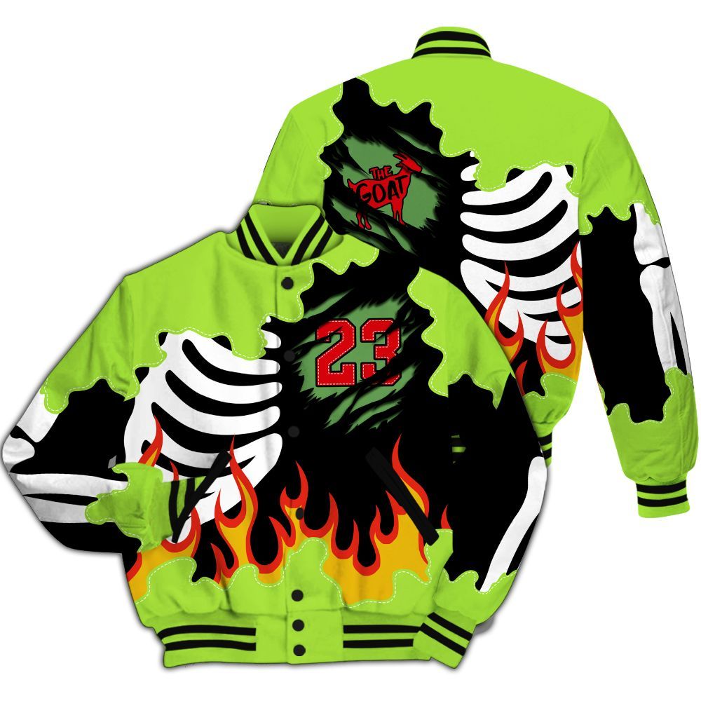 Varsity Jacket To Match Kobe 6 SE Grinch - Burning Skeleton 23 G.O.A.T All Over Print