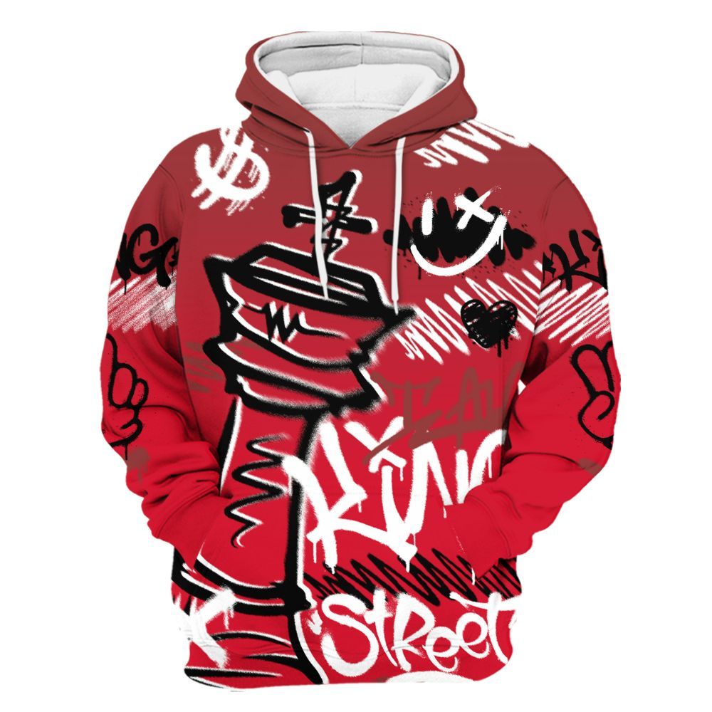 Hoodie To Match Air Max Sunder Gore Tex Fire Red - Street King Chess Streetwear All Over Print