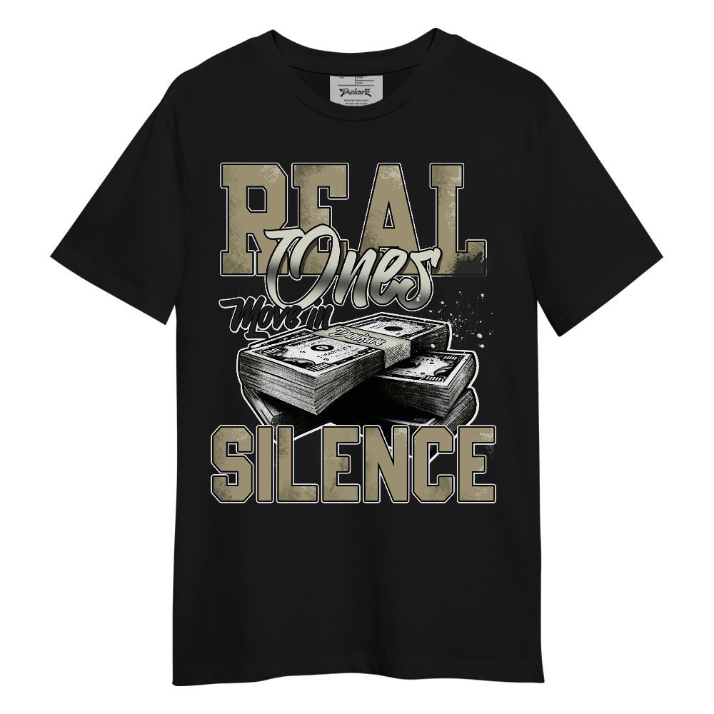 Shirt To Match Low OG Medium Olive 1s - Move In Silence Money Graphic
