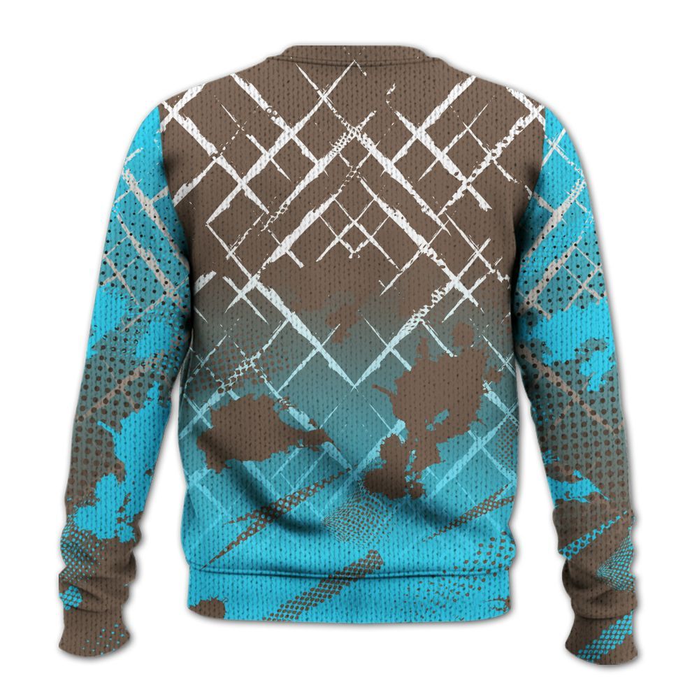 Knitted Sweater To Match Olive Concord 9s - Halftone Stand Business Dripping