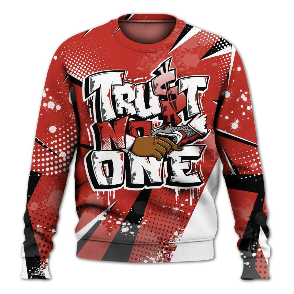 Sweatshirt To Match Dunk Low St. Johns - Poly Trust No One Dripping All Over Print