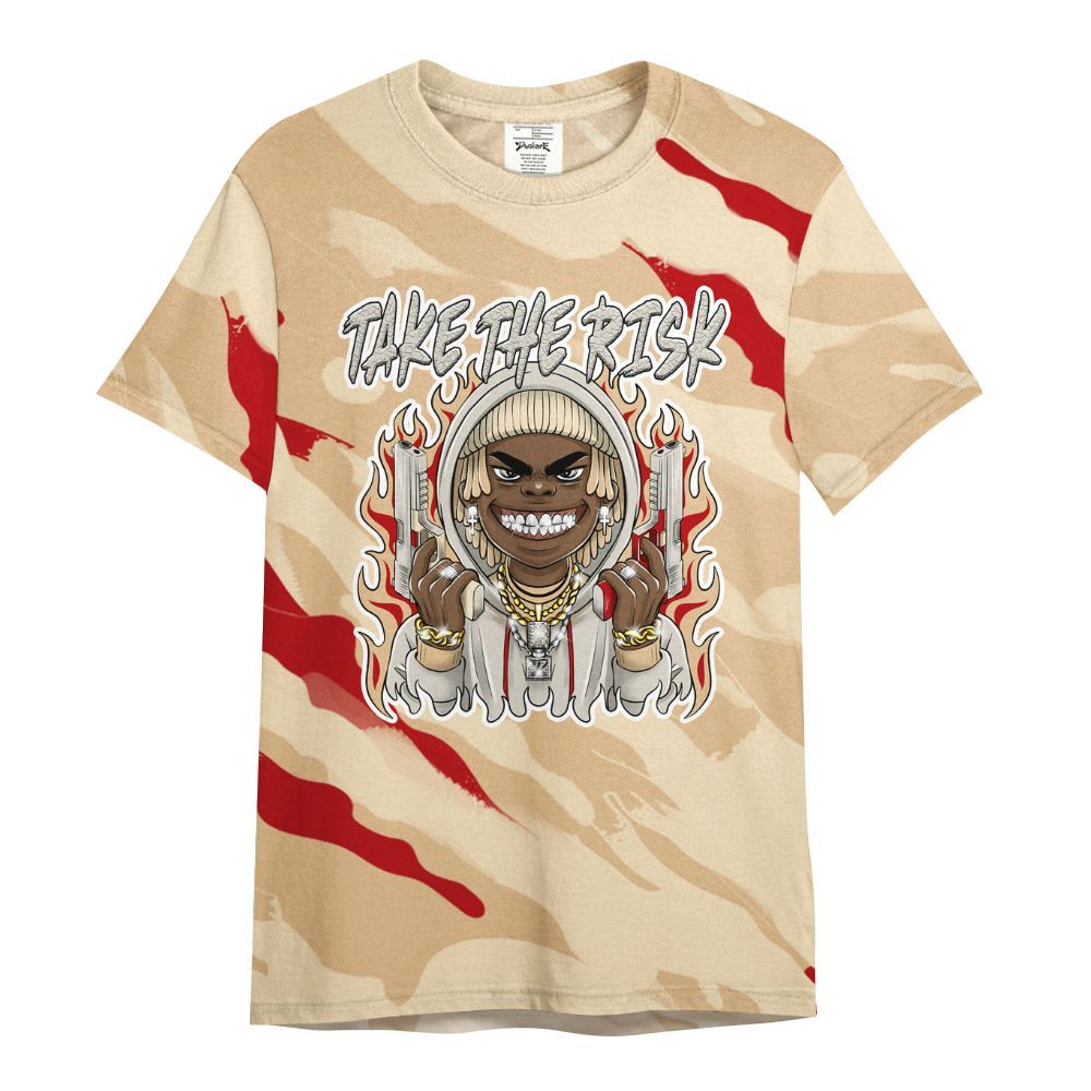 Shirt To Match Dunk Low Strawberry Waffle - Take The Risk Colored All Over Print