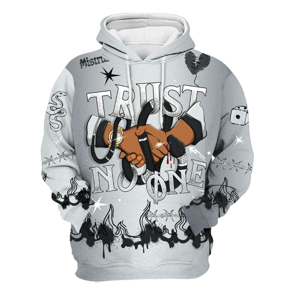 Hoodie To Match Cap And Gown 6s - Trust No One Snake-Bite Doodle Crayon All Over Print