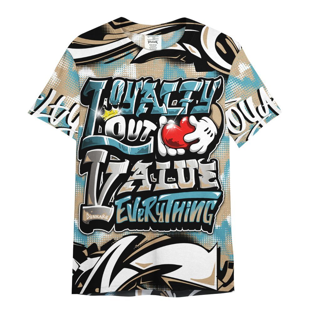 Shirt To Match H-Town 11s - Loyalty Out Value Graffiti All Over Print