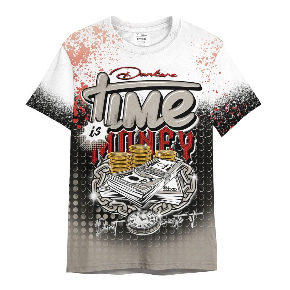 Shirt To Match Low OG Phantom 1s - Halftone Time Is Money All Over Print