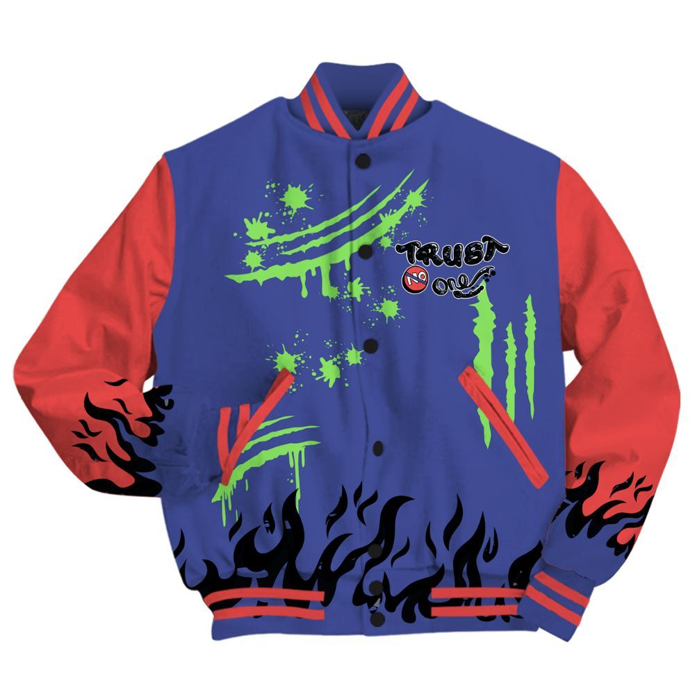 Varsity Jacket To Match KD 4 Nerf - Graphic Trust No One All Over Print