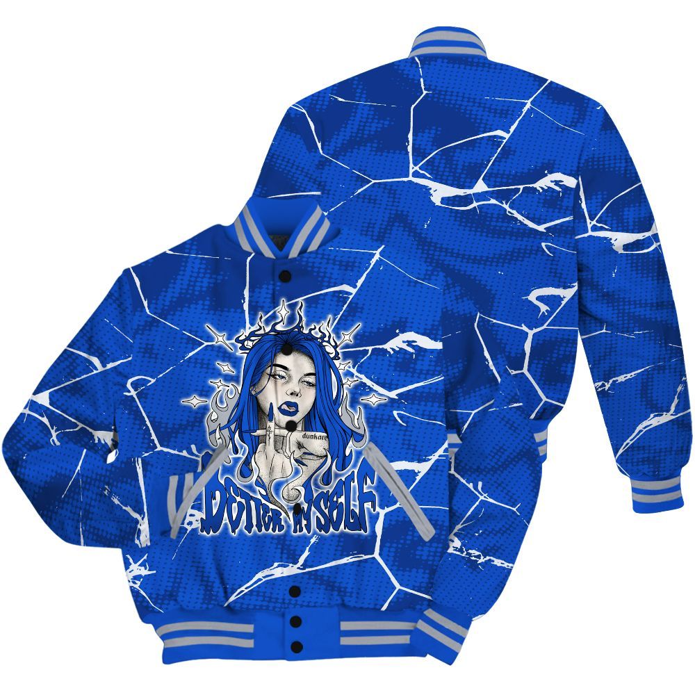 Varsity Jacket To Match Air Foamposite One Royal Shirt - My-Self Crack Unique All Over Print